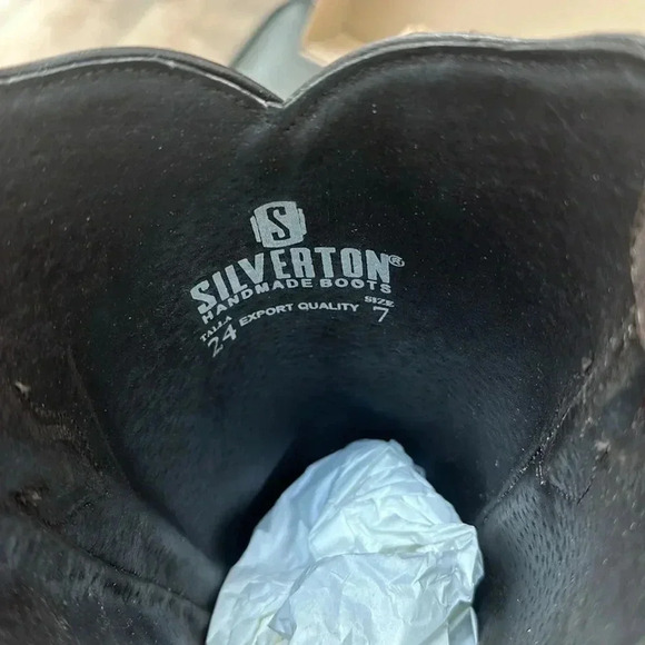 NIB Ladies Genuine Leather Square Toe Brown Boots Handcrafted Quality Boots Sz 7 - Picture 8 of 15